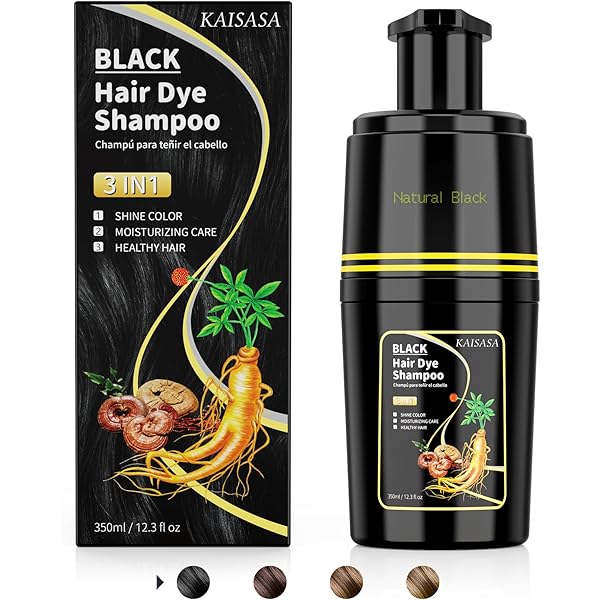 Amazon.com : Black Hair Dye Shampoo 3 in 1, Herbal Shampoo Hair
